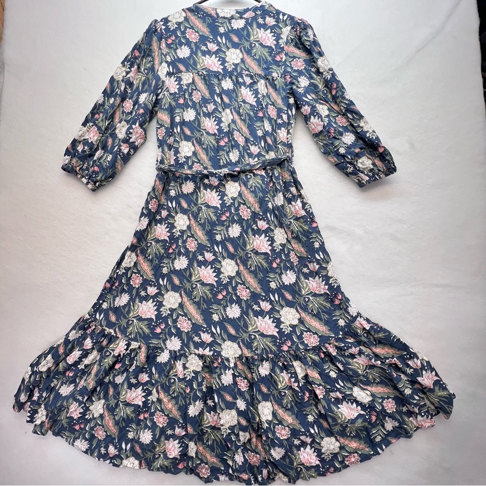 Dra Floral Blue Maxi Dress, size small - Picture 4 of 13